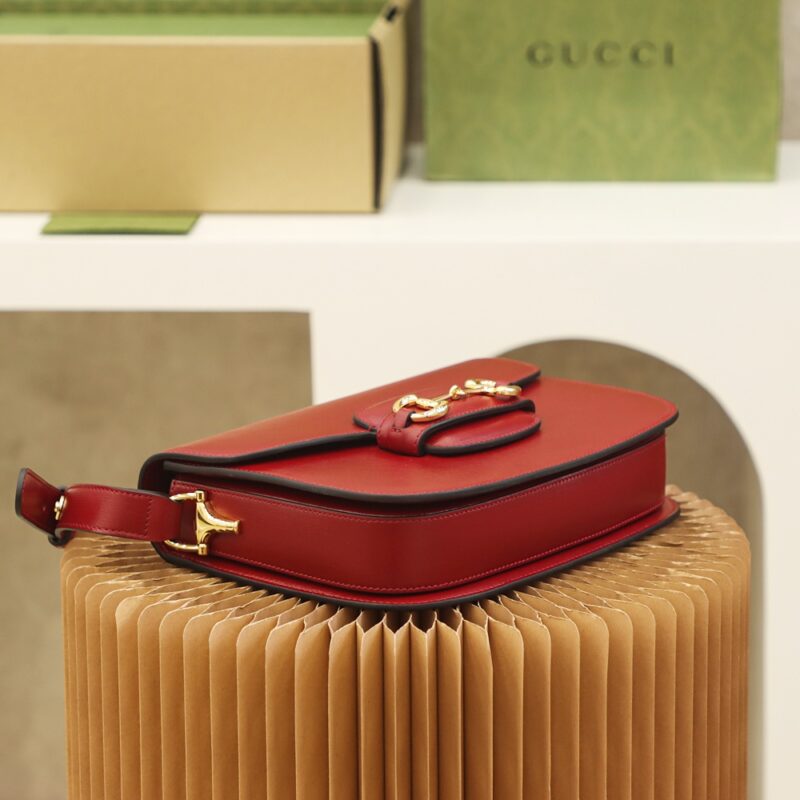 Gucci Horsebit 1955 small shoulder bag Red - Image 3