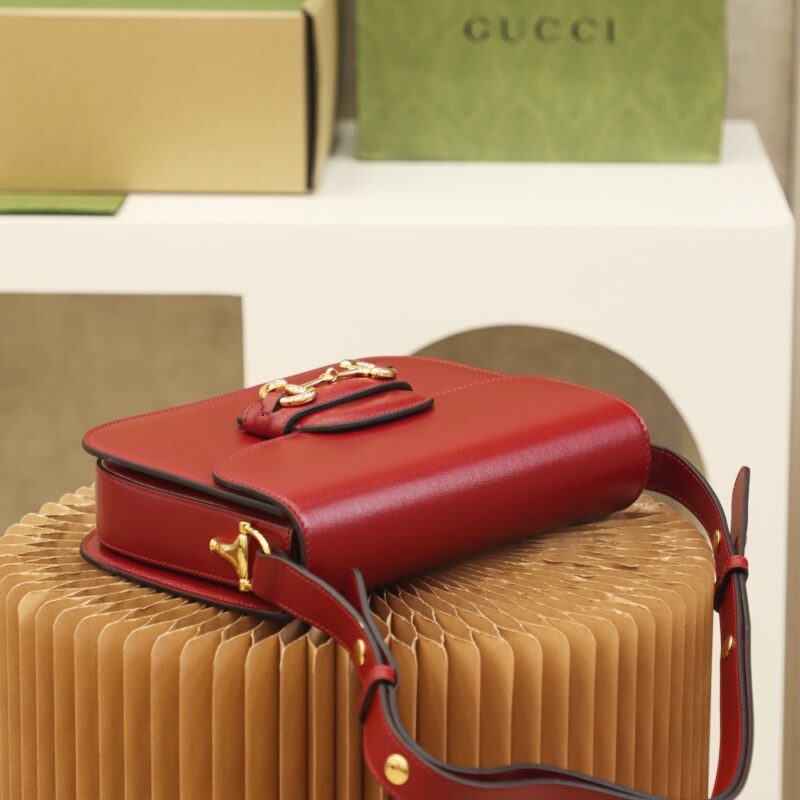 Gucci Horsebit 1955 small shoulder bag Red - Image 5