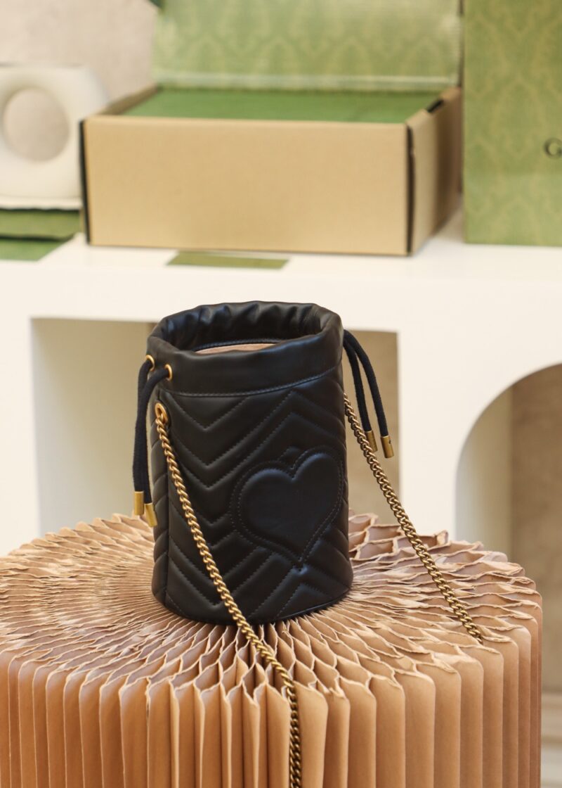 Gucci GG Marmont mini bucket bag Black - Image 5