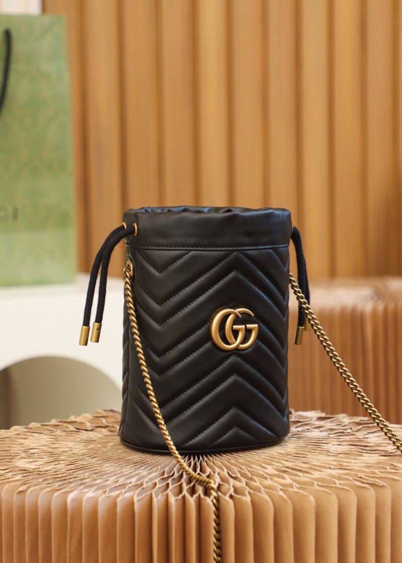 Gucci GG Marmont mini bucket bag Black - Image 6