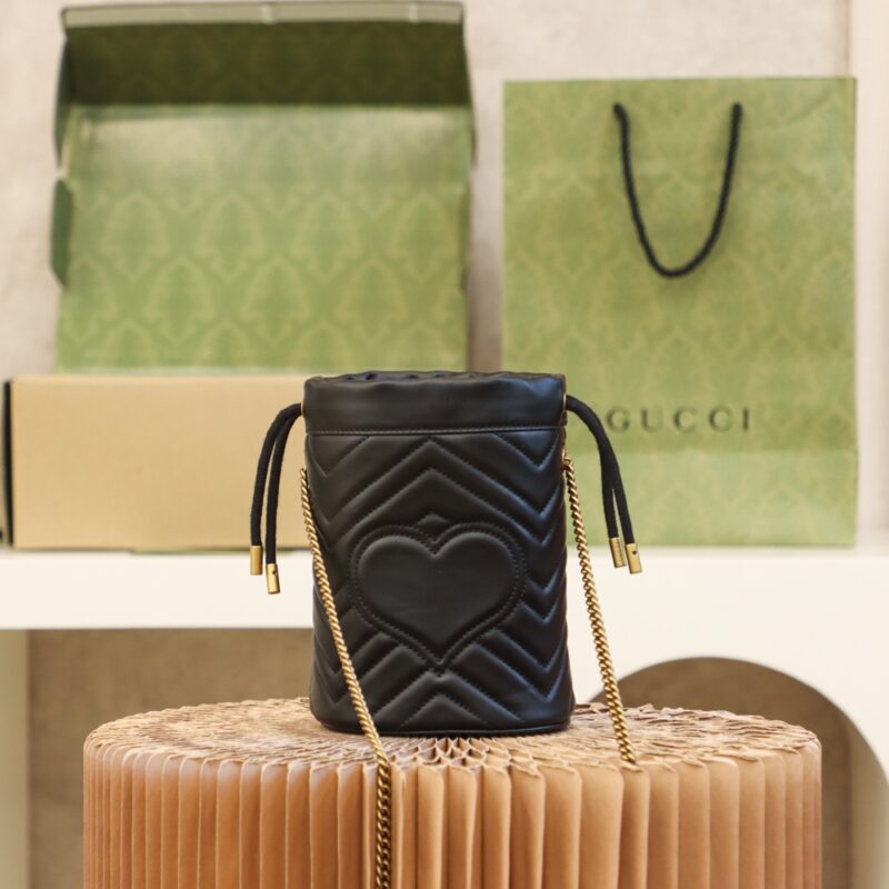 Gucci GG Marmont mini bucket bag Black - Image 7