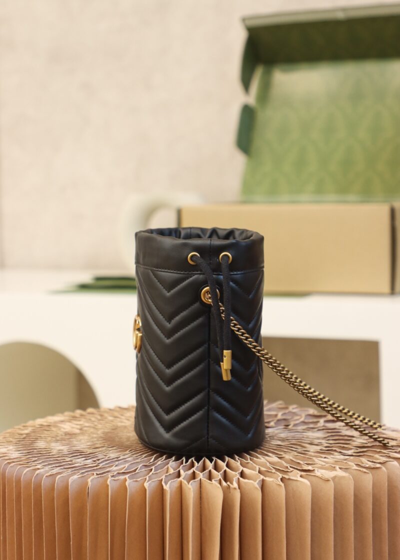 Gucci GG Marmont mini bucket bag Black - Image 3