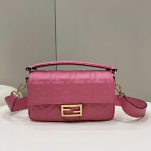 Replica Fendi Baguette Red Leather Bag