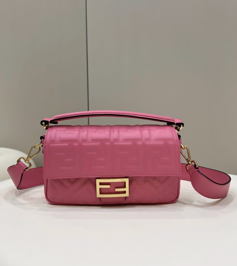 Replica Fendi Baguette Red Leather Bag