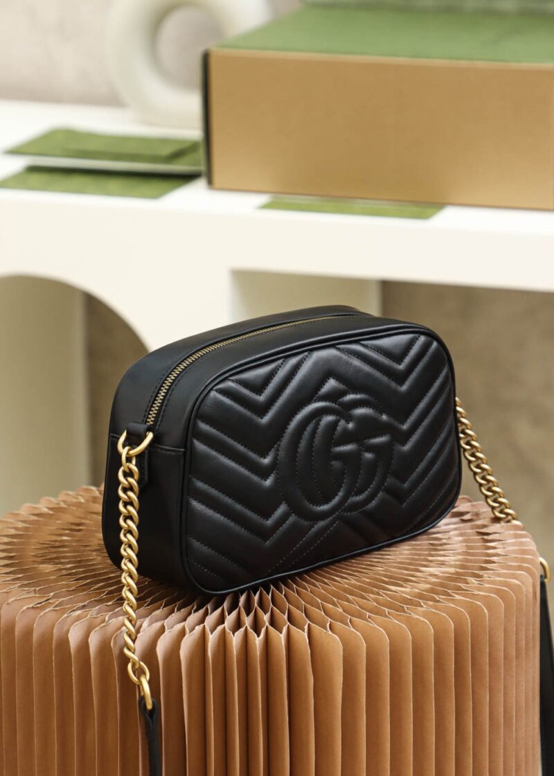 Gucci GG Marmont small shoulder bag Black - Image 8