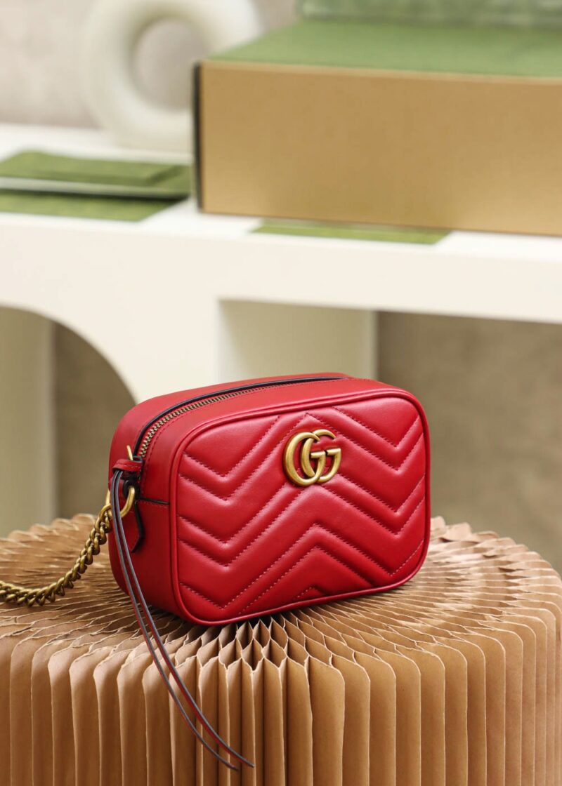 Gucci GG Marmont mini shoulder bag Red - Image 4