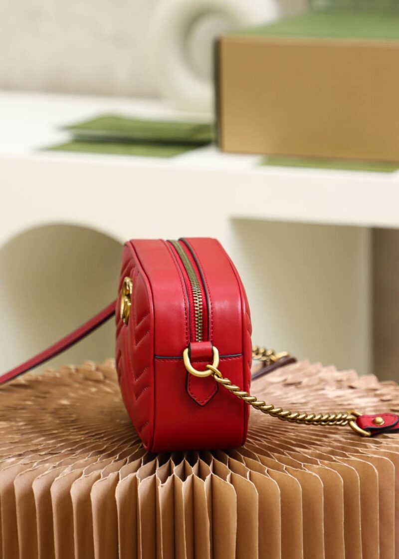 Gucci GG Marmont mini shoulder bag Red - Image 2