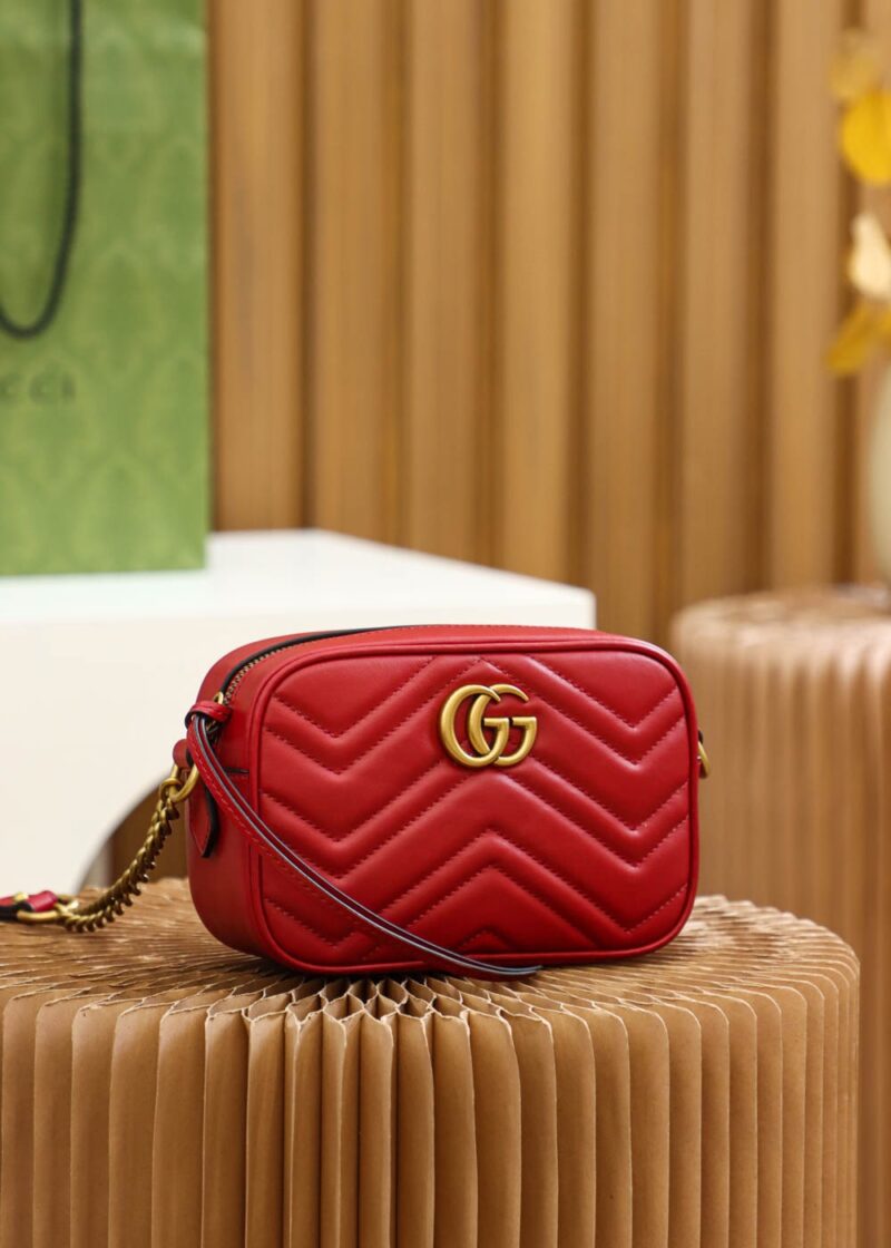 Gucci GG Marmont mini shoulder bag Red - Image 7