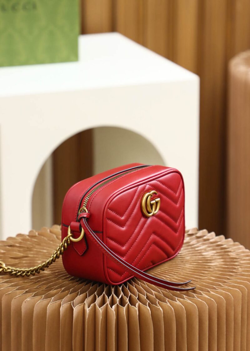 Gucci GG Marmont mini shoulder bag Red - Image 8