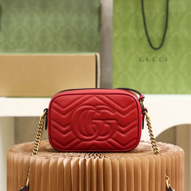 Gucci GG Marmont mini shoulder bag Red - Image 9