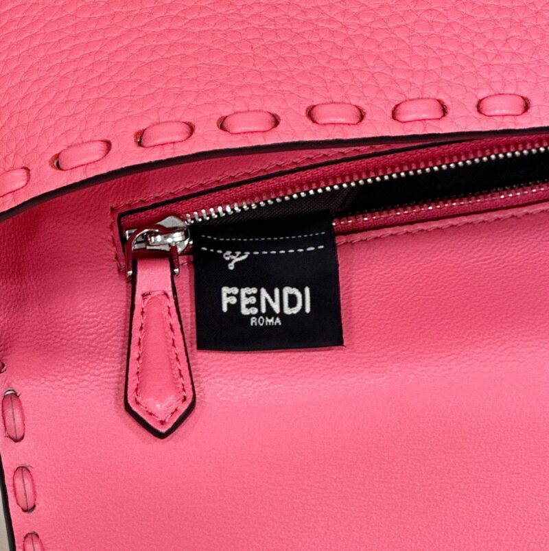 Fendi Baguette Red Selleria bag with 612 hand-sewn stitches - Image 2