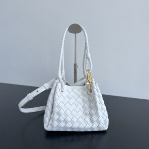 Replica Bottega Veneta Small Parachute White Bag – Parachute-Inspired Design in Crisp White