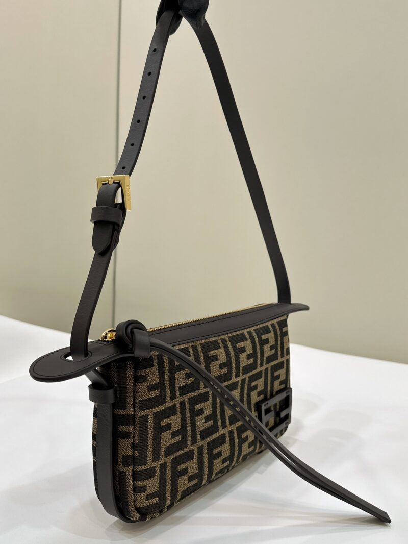 Simply Fendi Mini Brown FF jacquard fabric mini bag - Image 7