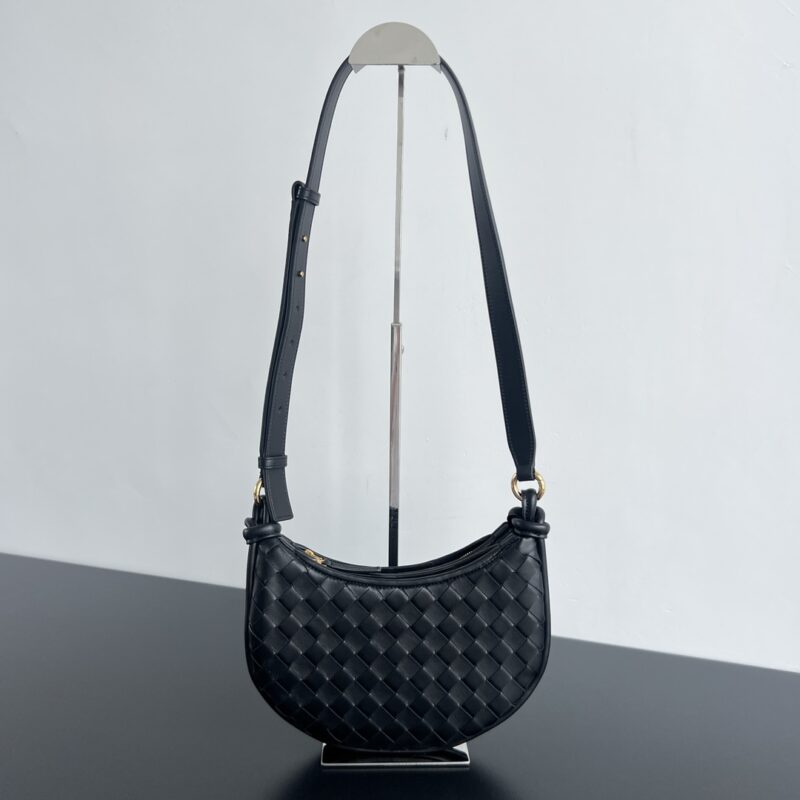 Replica Bottega Veneta Gemelli Messenger Bag in Black