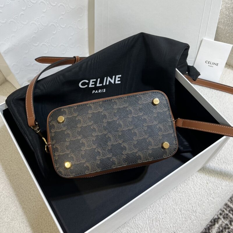 CELINE VANITY in Triomphe Canvas and calfskin - Image 6