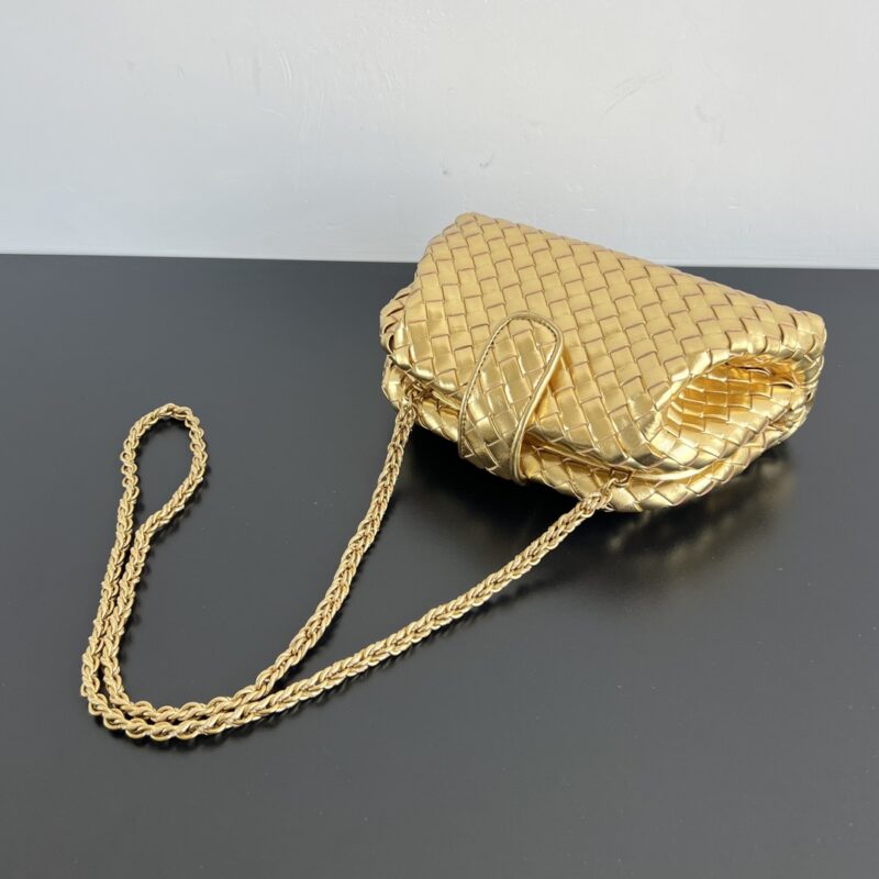 Bottega Veneta Small Lauren 1980 Gold - Image 4