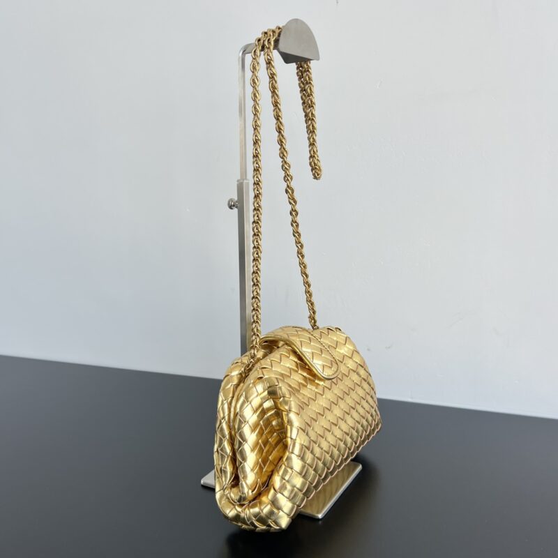 Bottega Veneta Small Lauren 1980 Gold - Image 6