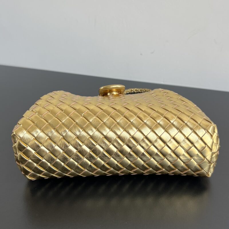 Bottega Veneta Small Lauren 1980 Gold - Image 8