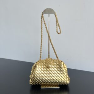 Replica Bottega Veneta Small Lauren 1980 Bag in Gold