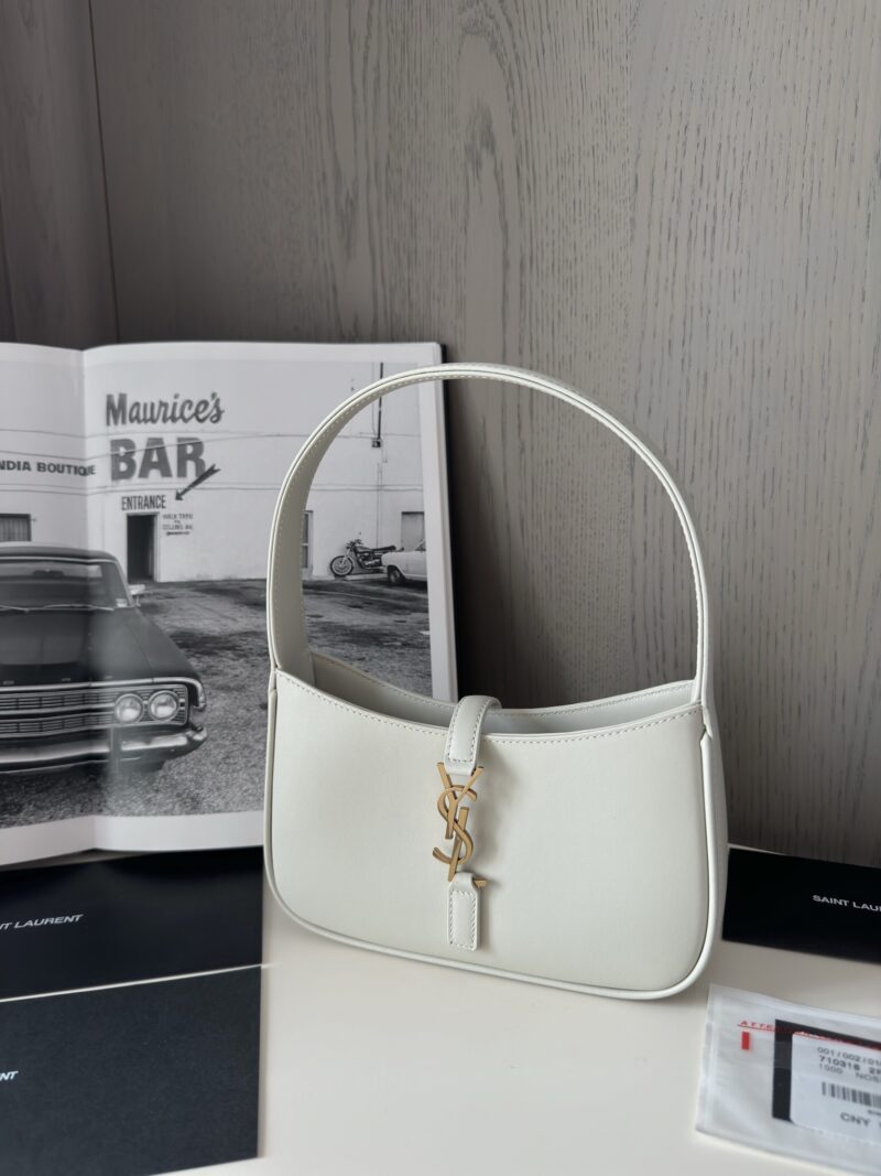 YSL MINI LE 5 À 7 IN SMOOTH LEATHER White - Image 7