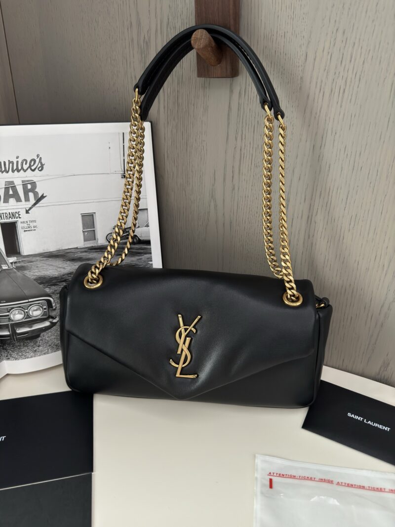 Replica YSL Calypso Small Shiny Leather Black – Elegant Replica YSL Bag