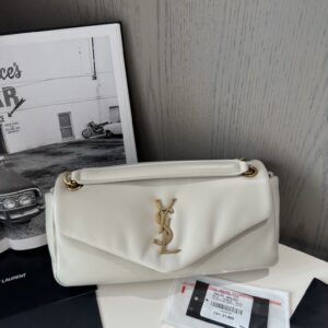 Replica YSL Calypso Small Shiny Leather White – Elegant Replica YSL Bag