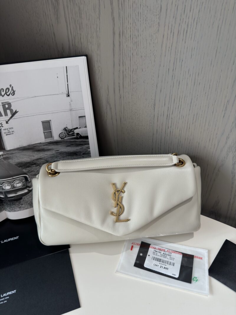 Replica YSL Calypso Small Shiny Leather White – Elegant Replica YSL Bag