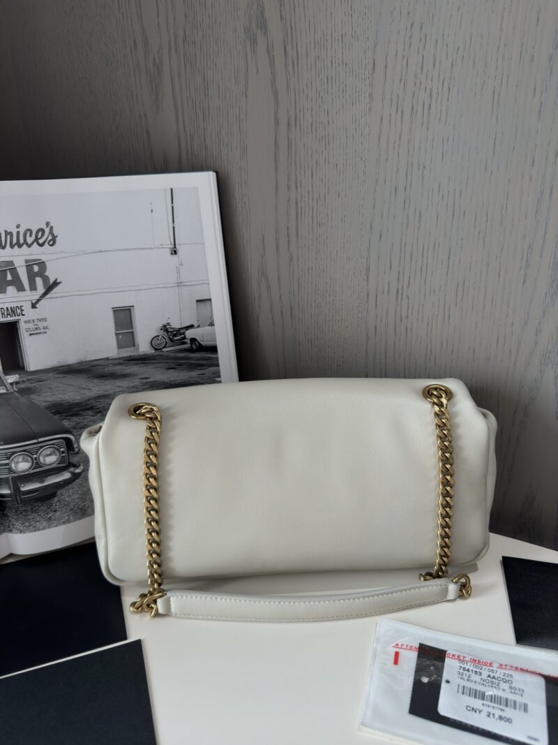 YSL CALYPSO small in shiny leather White - Image 6