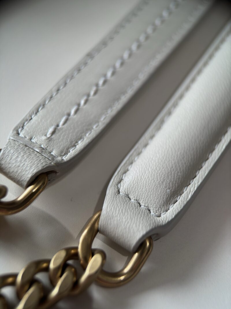 YSL CALYPSO small in shiny leather White - Image 8