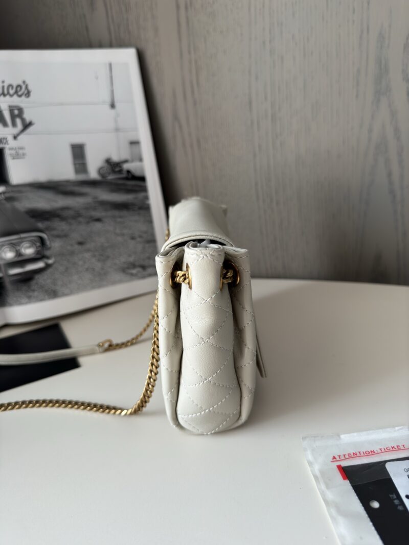 Ysl Mini NOLITA IN LAMBSKIN White - Image 5