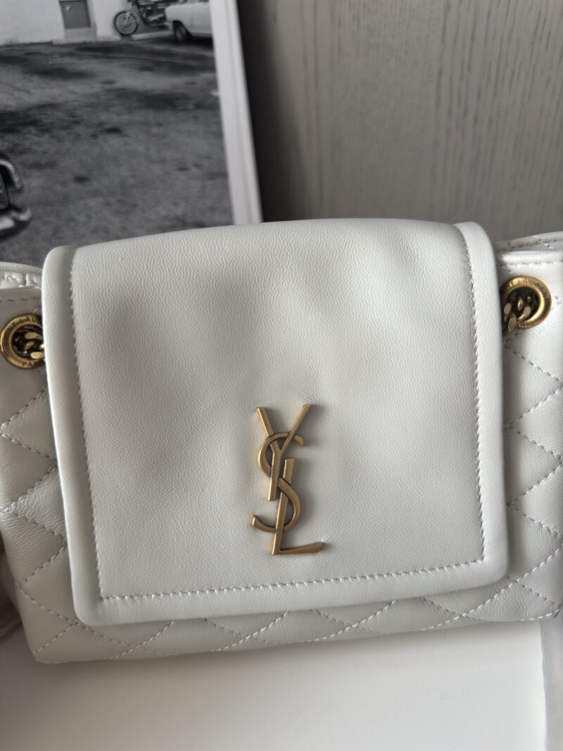 Ysl Mini NOLITA IN LAMBSKIN White - Image 7