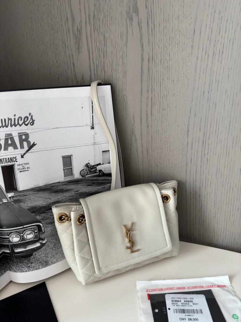 Ysl Mini NOLITA IN LAMBSKIN White - Image 9