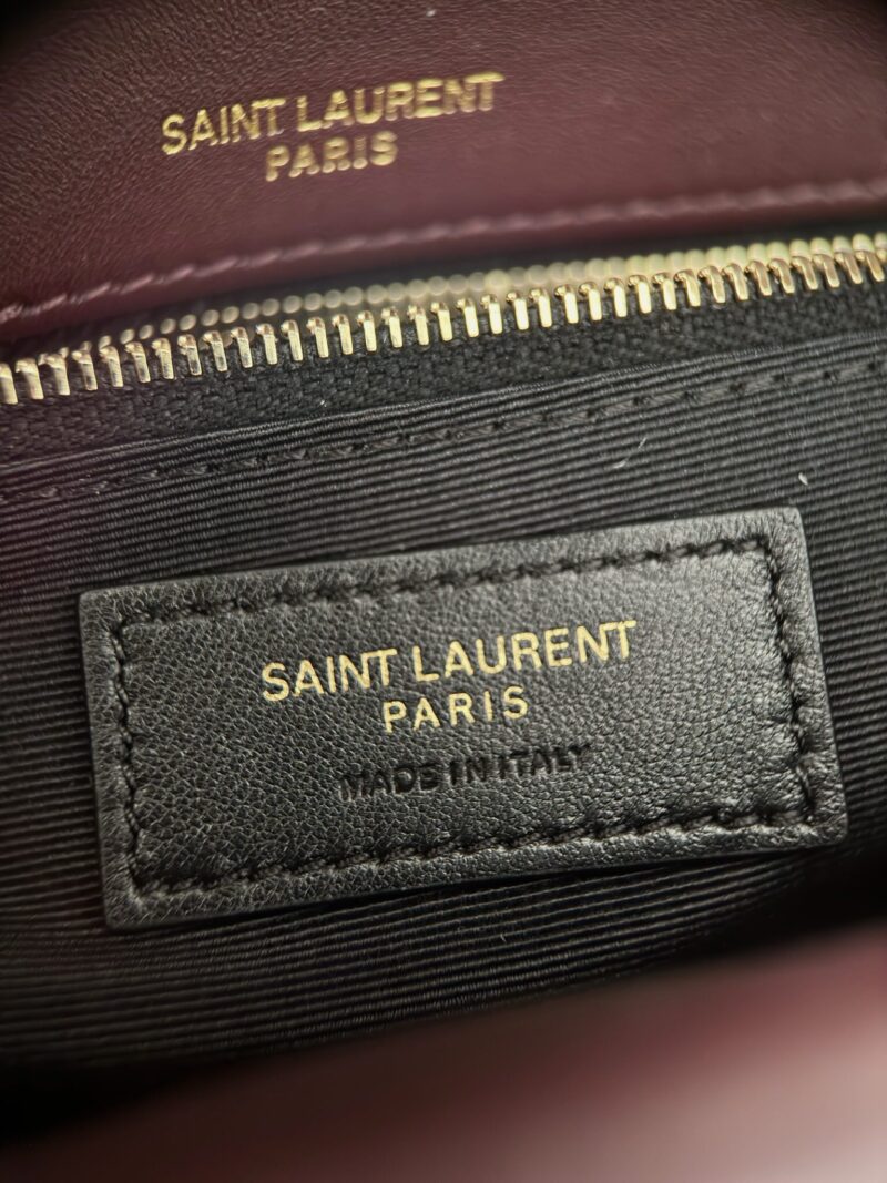 YSL CALYPSO small in shiny leather RUBIS - Image 6