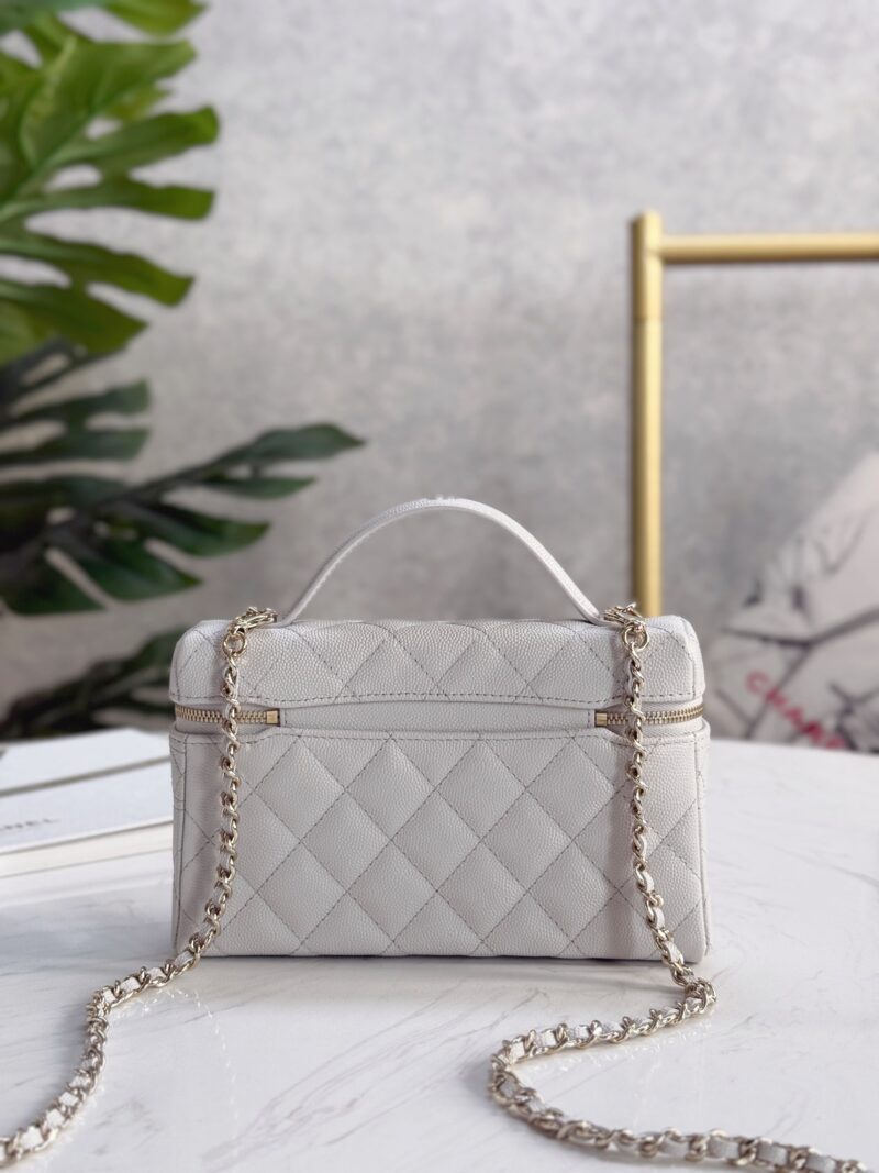 Chanel 25C Long Vanity with Chain Grey - Image 6