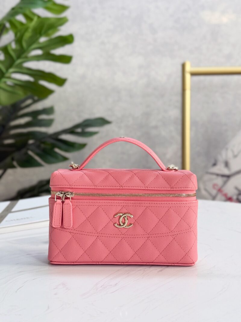 Replica Chanel 25C Long Vanity with Chain Pink – Elegant Replica Chanel Bag