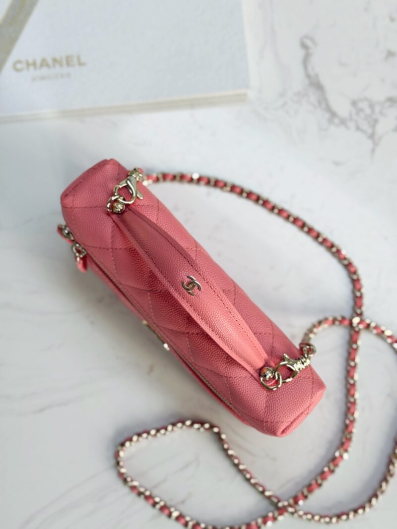 Chanel 25C Long Vanity with Chain Pink - Image 4