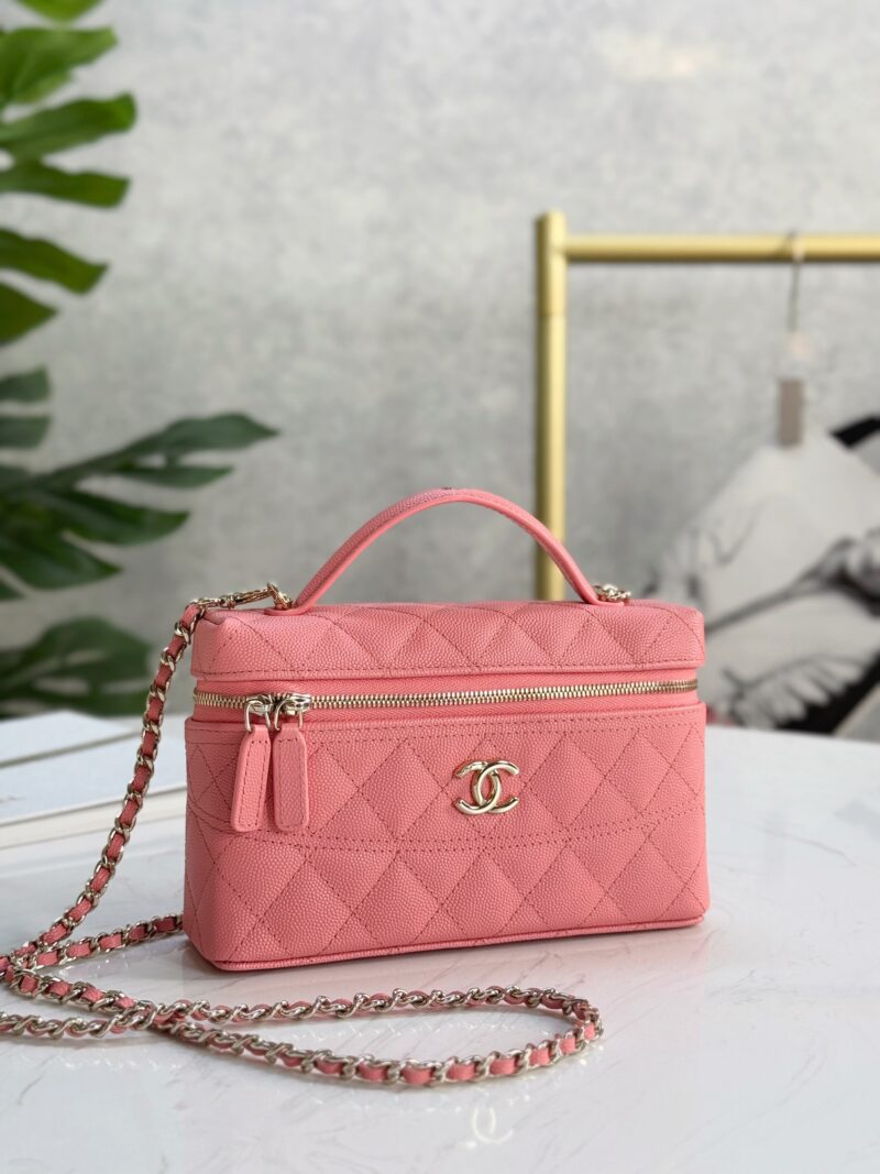 Chanel 25C Long Vanity with Chain Pink - Image 7