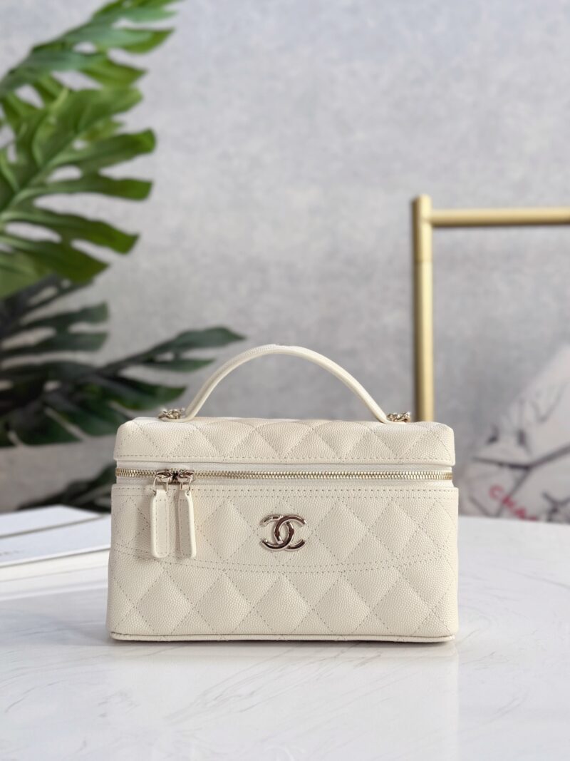 Replica Chanel 25C Long Vanity with Chain Beige – Classic Replica Chanel Bag