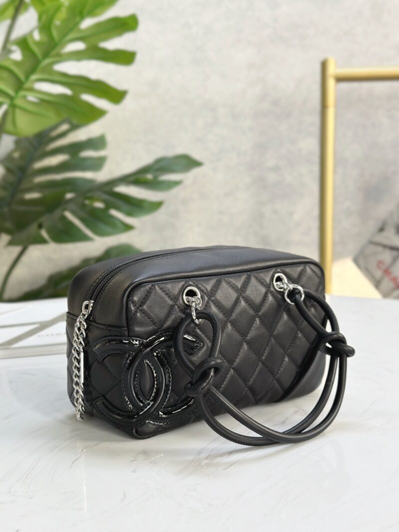 Chanel Cambon Bowling Bag Black - Image 6