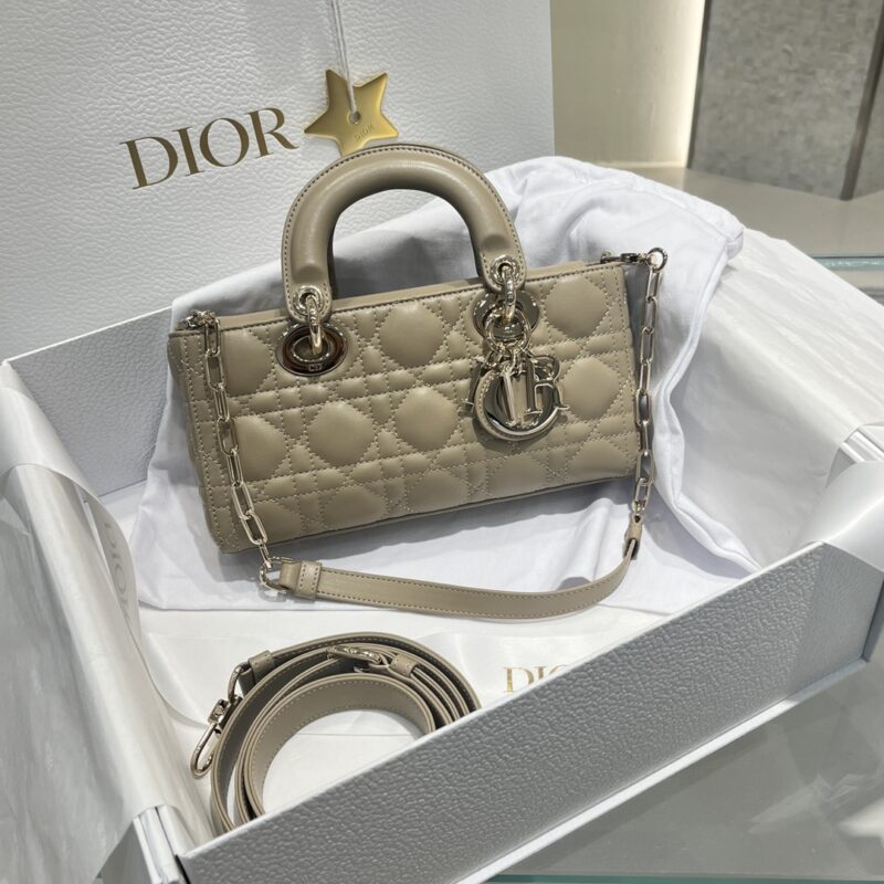 Replica Dior Small Lady D-Joy Bag Sand-Colored Cannage Lambskin – Elegant Replica Dior Handbag