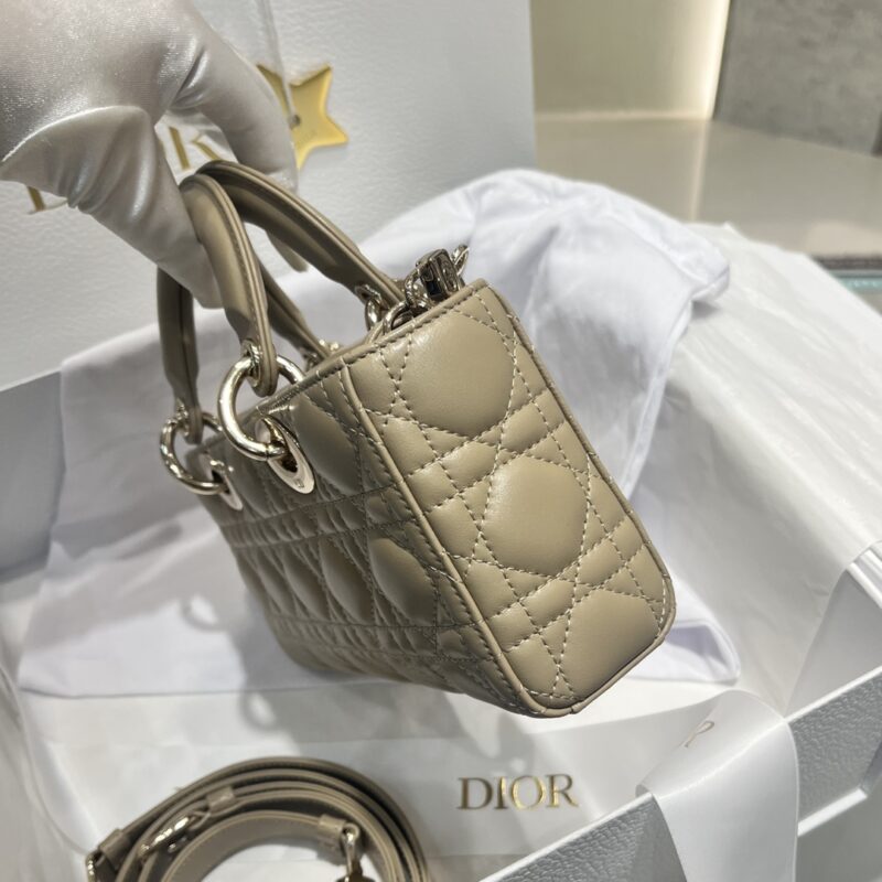 Dior Small Lady D-Joy Bag Sand-Colored Cannage Lambskin - Image 2