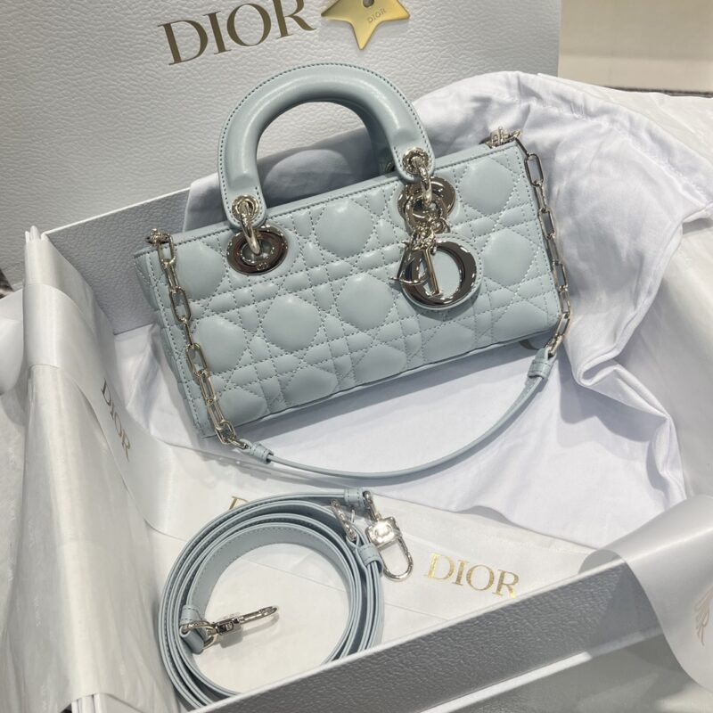 Replica Dior Small Lady D-Joy Bag Blue Cannage Lambskin – Elegant Replica Dior Handbag