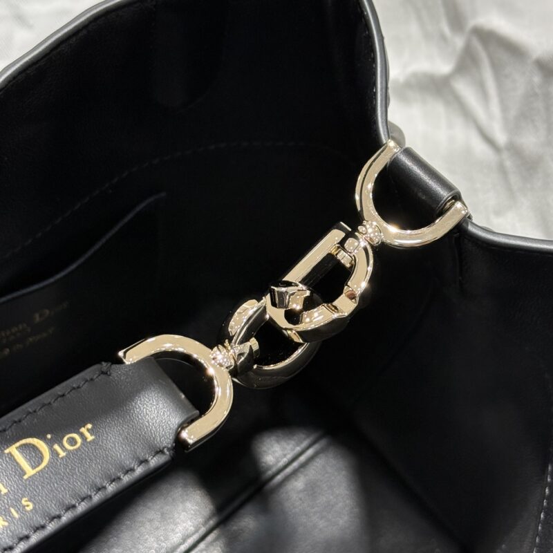 Small Dior Toujours Vertical Tote Bag Black - Image 7