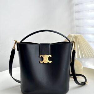 Replica Celine Medium Louise Bag in Smooth Black Calfskin