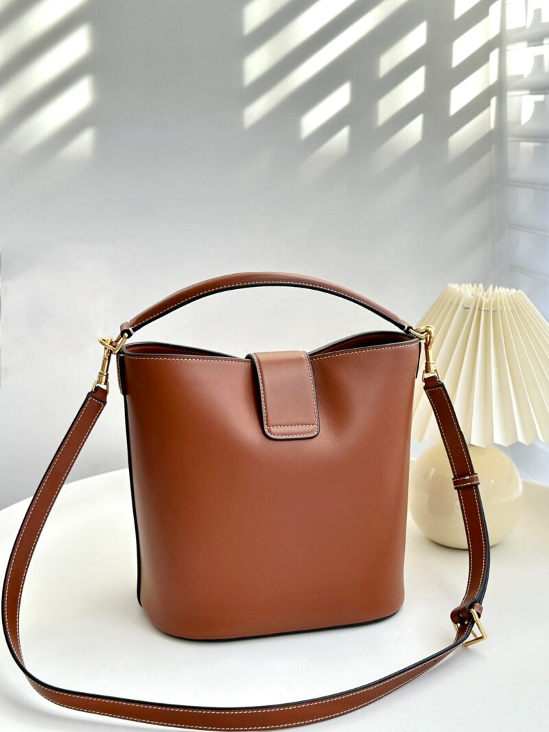 Celine MEDIUM LOUISE BAG in SMOOTH CALFSKIN Tan - Image 9