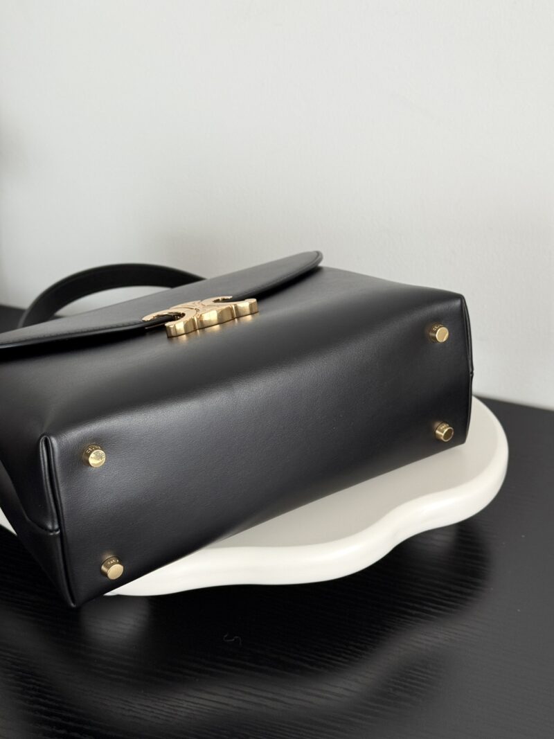 Celine MEDIUM NINO BAG in SUPPLE CALFSKIN Black - Image 7