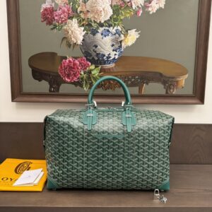 Replica Goyard Bowling 45 Bag Green Front View