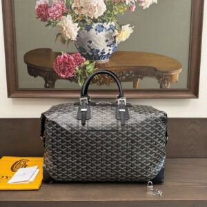 Replica Goyard Bowling 45 Bag Black Front View