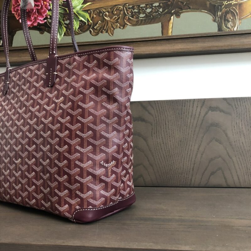 Goyard Artois PM Bag Burgundy - Image 4