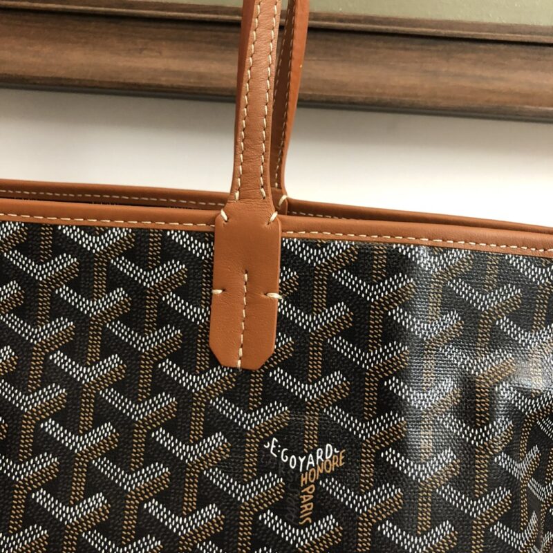 Goyard Artois PM Bag Black Tan - Image 3